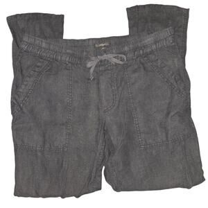 True Religion Black Linen Pant Size Medium EUC